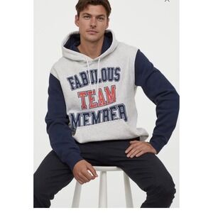 Hoodie- Mens Flock Print Hoodie Very Soft On The Inside-kangaroo Pocket Size XXL